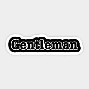 Gentleman Sticker